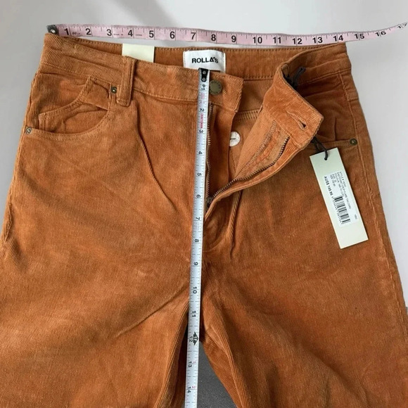 ROLLA’S EASTCOAST CROP FLARE High Rise Flare in Tan Corduroy Size 32 - Picture 6 of 14
